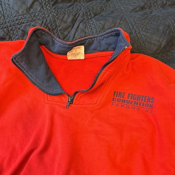 Vintage quarter zip, fergus fire 🔥 dept. - Picture 4 of 7